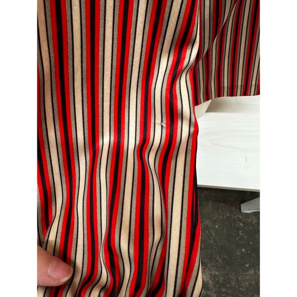 Vintage Fire Islander Plus Sized Red Striped Blouse XL - Picture 7 of 13